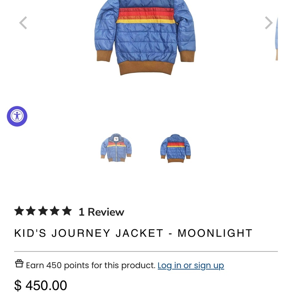 Moonlight Kid's Journey Jacket - Blue and Brown